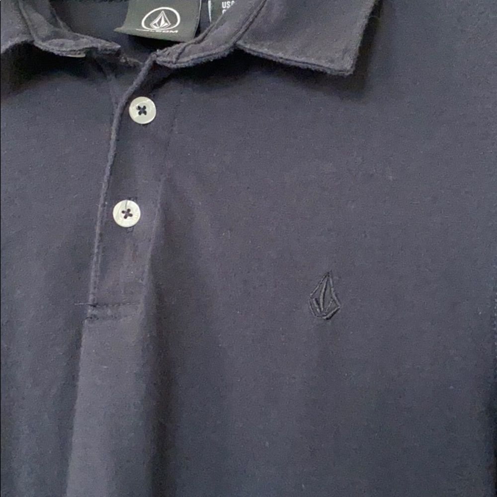 VOLCOM navy blue polo - Picture 3 of 6